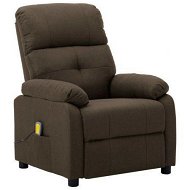 Detailed information about the product Massage Chair Brown Fabric