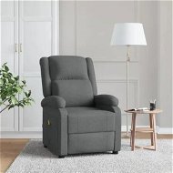 Detailed information about the product Massage Chair Dark Grey Fabric