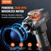 Massage Gun Deep Tissue Percussion Muscle Massager for Athletes - with 9 Speed Levels & 6 Massage Heads 24V 2500mAh Batteries Handheld Electric Massage Gun. Available at Crazy Sales for $139.95