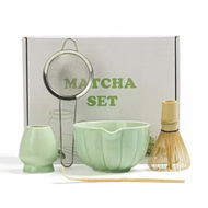 Detailed information about the product Matcha Whisk Set,Matcha Bowl with Spout,Matcha Whisk, Chasen Holder,Sifter,Bamboo Scoop 5 Pcs Perfect Matcha Making Kit