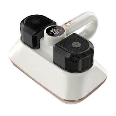 Mattress Vacuum Bed Vacuum Cleaner with UV Light and Ultrasonic, Cordless Handheld Vacuum for Dust and Pet Hair (White)