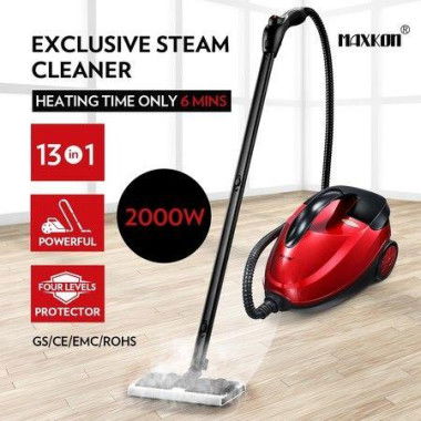 Maxkon 1.5L Steam Cleaner Mop 13-in-1 High Pressure Floor Window Carpet Steamer.