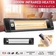 Detailed information about the product Maxkon 2000W Infrared Radiant Heater Electric Outdoor Patio Strip Heater Wall Ceiling