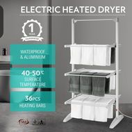 Detailed information about the product Maxkon 3 Tier Electric Heated Clothes Dryer Airer Towel Drying Rack Stand Foldable 300W