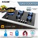 Maxkon 87cm Gas Cooktop 5 Burner Stove Cooker Cook Top Stovetop Kitchen Home Hob LPG NG Glass Surface Metal Knobs Black. Available at Crazy Sales for $319.95