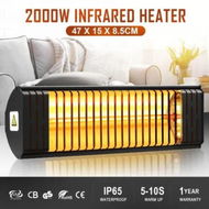 Detailed information about the product Maxkon Electric Infrared Heater 2000W Outdoor Patio Halogen Heater Freestanding Wall Mount Ceiling