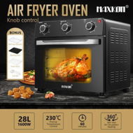 Detailed information about the product Maxkon Large Air Fryer Oven Big Air Cooker Toaster Electric Oil Free 28L 1600W Dual Cook Function Kitchen Appliance