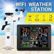 Detailed information about the product Maxkon WIFI Weather Station Solar Powered For UV Light Temperature Humidity Wind Speed