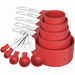 Measuring Cups Spoons Set,Stackable Cups And Spoons,Nesting Measure Cups With Stainless Steel Handle,Kitchen Gadgets For Cooking Baking Color Red. Available at Crazy Sales for $14.99