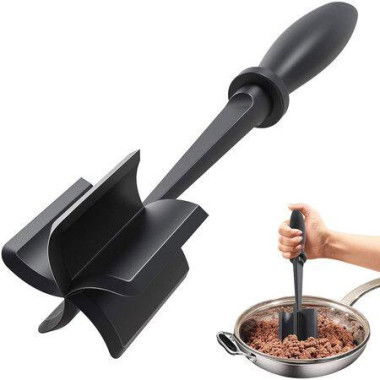 Meat Chopper Ground Beef Masher Heat Resistant Meat Masher For Hamburger Meat Nylon Hamburger Chopper Utensil Mix And Chop Meat Masher Tool