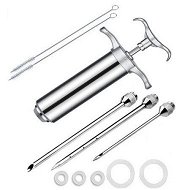 Detailed information about the product Meat Injector Syringe 2-oz Marinade Flavor Barrel 304 Stainless Steel
