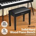 Melodic Wooden Piano Bench Keyboard Stool Chair Seat with Padded Cushion Music Bookcase Storage Compartment Modern Solo Concert. Available at Crazy Sales for $69.95