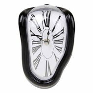 Detailed information about the product Melting Clock - Salvador Dali Watch Melted Clock For Decorative Home Office Shelf Desk Table Funny Creative Gift (Black)