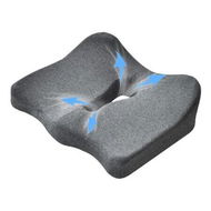 Detailed information about the product Memory Cotton Seat Cushion, Pressure Relief for Office Chairs, for Senior Citizen,Pressure Relief Cushions for Sitting (Dark Gray)