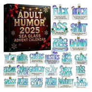 Detailed information about the product Men Women Humor Advent Calendar 2025, 2D Acrylic Holiday Soda Ornament for Men Women, 24 Days Christmas Countdown Advent Calendar