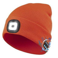 Detailed information about the product Mens Beanie With Bluetooth And LED 2-in-1 Rechargeable Winter Beanie V5.0 Bluetooth Hat - Orange.