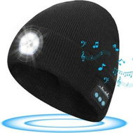 Detailed information about the product Mens Beanie With Bluetooth And LED 2-in-1 Rechargeable Winter Beanie V5.0 Bluetooth Hat.