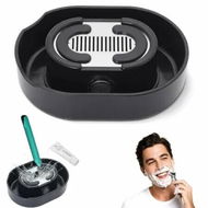 Detailed information about the product Men's Shaving Razor Rinser Cleaner, Portable Razor Rinser for Shave, Applies to Most Hand Shavers, Quick Cleaning, black