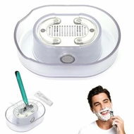 Detailed information about the product Men's Shaving Razor Rinser Cleaner, Portable Razor Rinser for Shave, Applies to Most Hand Shavers, Quick Cleaning, Clear
