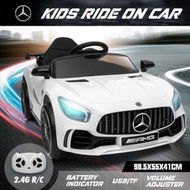 Detailed information about the product Mercedes-Benz Licensed Children Kids Electric Cars Ride on Toy 2.4G R/C Remote Control Age 3+ White