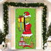 Merry Christmas Door Cover Christmas Green Elf Decoration Winter Holiday Birthday Party Backdrop Door Hanging Banner. Available at Crazy Sales for $14.95