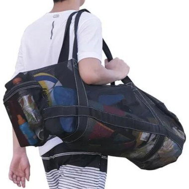 Mesh Dive Bag For Scuba Or Snorkeling Diving Snorkel Gear Bags Extra Large Beach And Totes With Zipper Pockets Oversized Duffle Ideal Your Pool Trip