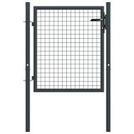 Detailed information about the product Mesh Garden Gate Galvanised Steel 100x125 cm Grey