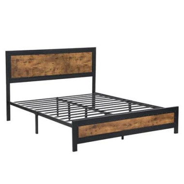 Metal Bed Frame Mattress Base Double