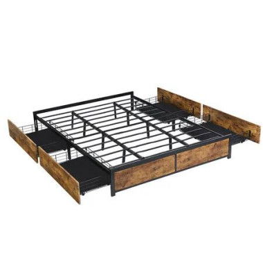 Metal Bed Frame Mattress Base King