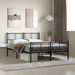 Metal Bed Frame with Headboard and Footboard Black 135x190 cm. Available at Crazy Sales for $119.95