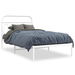 Metal Bed Frame with Headboard White 106x203 cm King Single Size. Available at Crazy Sales for $119.95