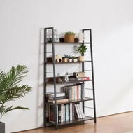 Detailed information about the product Metal Bookshelf Rustic Bookcase 5-Tier for Living room Bedroom & Office