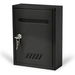 Metal Donation Cash Box Collection Safe Suggestion Box with Lock Wall Mounted Mailbox Delivery Ballot Container Black. Available at Crazy Sales for $24.95