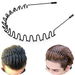 Metal Hair Band Women Hair Bands Unisex Black Wavy Spring Headbands for Mens Hair Band Hoop Elastic Non Slip Head Band. Available at Crazy Sales for $7.99