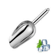 Detailed information about the product Metal Ice Scoop,Kitchen Ice Scooper for Ice Maker,Small Food Scoops for Bar Party Wedding Pet Dog Food,Stainless Steel Silver