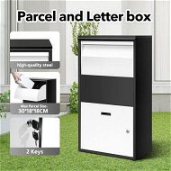 Detailed information about the product Metal Letter Box Lockable Post Mail Box Parcel Letterbox Mailbox For A4 Mail 30x18x18cm Package