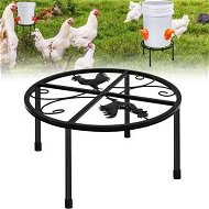 Detailed information about the product Metal Stand For Chicken Feeder Waterer Iron Stand Holder With 4 Legs Round Supports Rack For Buckets Barrels Equipped Installed With Feeder Waterer Port For Coop Poultry Indoor Outdoor (1pcs)