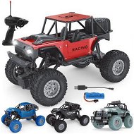 Detailed information about the product MGRC 6086 RTR 1/18 2.4G RWD RC Car LED Light Vehicles Models Toys Climbing Rock Crawler Alloy ShellRed