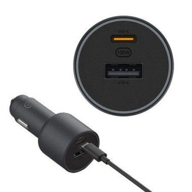 Mi Car Charger Quick Charging Version 1A1C 100W Apple Android Multi-function Intelligent Car Charging