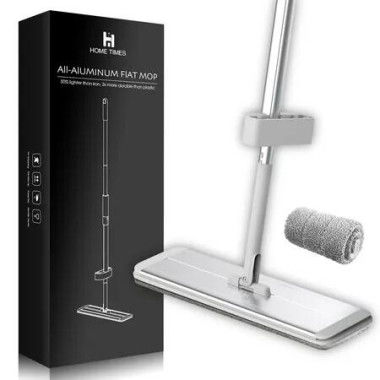 Microfiber Mop Flat Mop for Floor Cleaning Wet Dry Sweeper Dust Mop with 2 Mop Refills Extendable Handle Magic Floor Mop for Hardwood Tiles Laminate Vinyl