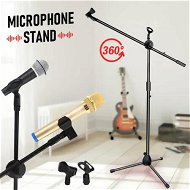 Detailed information about the product Microphone Mic Stand Boom Arm Holder Floor Tripod Foldable Adjustable Lightweight Black