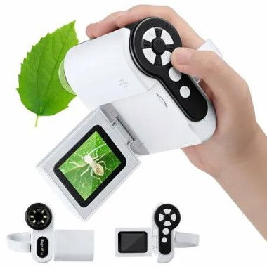 Microscope for Kids - 1000X Portable Kids Microscope Telescope with 32GB SD Card Photo and Video Mini Microscope Science Kits