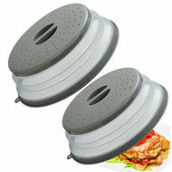 Detailed information about the product Microwave Splatter Cover Vented for Food,Splatter Guard Colander Kitchen Gadget for Fruit Vegetables Microwave Plate Cover with Hook Hole (2 Pack)