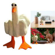 Detailed information about the product Middle Finger Duck You Figurine Statue, Funny Little Duck Resin Decor for Guys Adults Men