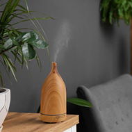 Detailed information about the product Milano Decor 100ml Ultrasonic Aroma Diffuser - Light Wood