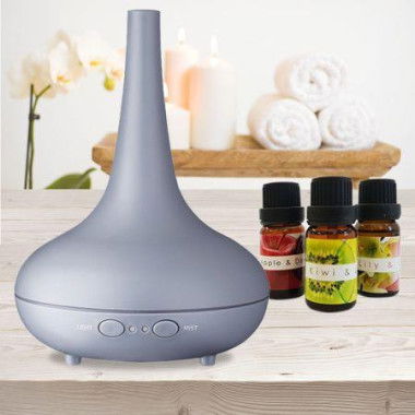 Milano Decor Ultrasonic Aroma Diffuser - Matte Grey Color.