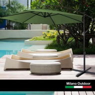 Detailed information about the product Milano Outdoor - Outdoor 3 Meter Hanging and Folding Umbrella - Green