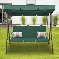 Detailed information about the product Milano Outdoor Steel Swing Chair - Dark Green (1 Box)