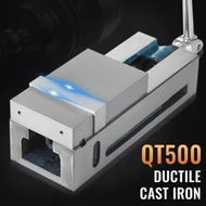 Detailed information about the product Milling Vise 4'/100mm,Bench Clamp Vise Nodular Cast Iron Material,Clamping Vise Clamping Force 19KN Max, Milling Machine Vise