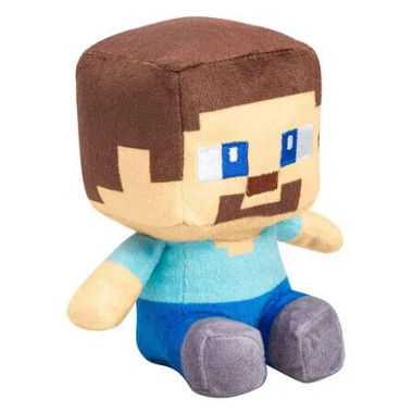 Minecraft Plush Toy Mini Crafter Steve Stuffed Multi-Coloured Soft Collectible Kids Gift Gaming Decor